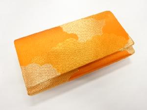 リサイクル　雲模様織出し和装バッグ